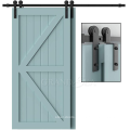 Barbados Simple Design Interior Entrance Security Luxury Front Entry Solid Wood Barn Door For Cinema Room